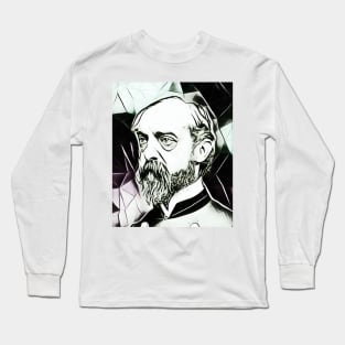 George Meade Black and White Portrait | George Meade Artwork 2 Long Sleeve T-Shirt